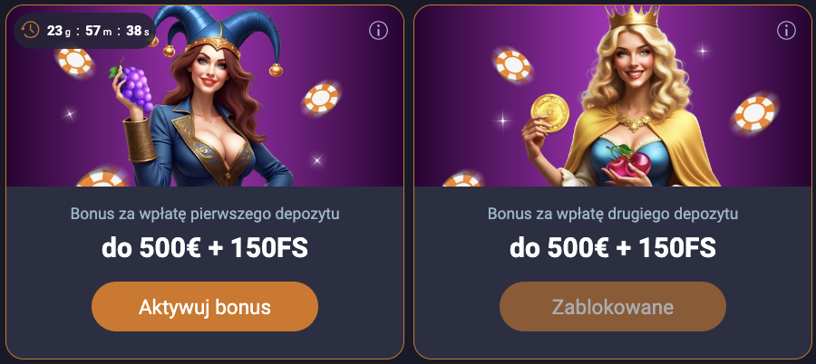 baner powitalny Vox Casino